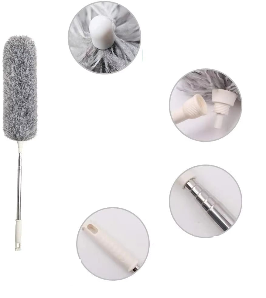 Extendable Long Duster | Microfiber Ceiling Fan & High-Reach Cleaning Duster